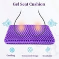 thumbnail image 5 of Gel Seat Cushion for Long Sitting, Double Thick Office Desk Home Wheelchair Seat Cushions for Back Hip Sciatica Tailbone Pain Sore Pressure Relief, Gel Cooling Game Chair Pads for Car Truck Driver, 5 of 8