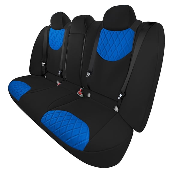 For Nissan Altima 2019-2023 FH Group Custom Fit Neoprene Car Seat Covers - Blue Rear Bench
