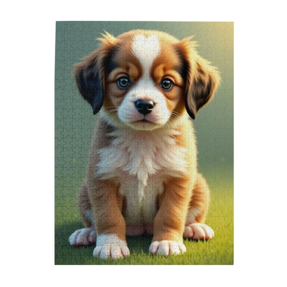 Adorable Puppy 500Piece Adult Jigsaw Puzzle Challenging And Fun Brain Teaser For Puzzle Enthusiasts Vibrant Artwork And HighQuality Pieces Relaxing Activity Great Gift Idea For Adults Home Decor