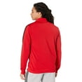 thumbnail image 2 of adidas Essentials 3-Stripes Tricot Track Jacket (Mens, Scarlet/Black, SM), 2 of 3