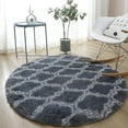 thumbnail image 1 of Round Rugs Soft Comfortable Fluffy Shaggy High Pile Rug For Living Room Bedroom, 1 of 5