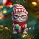 thumbnail image 5 of 1 Adorno Navideño para Árbol de Navidad 2024, Acrílico, para Colgar En El Árbol, Fiestas, Coches, Decoración Del Hogar., 5 of 7