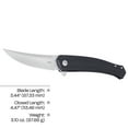 thumbnail image 7 of CRKT Persian Everyday Carry Assisted Folding Knife with Liner Lock: D2 Plain Edge Blade, Glass-Reinforced Nylon Handle, Pocket Clip, 7060, 7 of 7