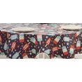thumbnail image 4 of Red, White and Blue Summer Popsicles and Stars Vinyl Flannel Back Tablecloth (52" x 70" Oblong), 4 of 4