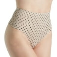 thumbnail image 1 of Women's Body Hush BH1302 365 Everyday Control Thong Panty (Flirty Dot 2X), 1 of 4