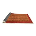 thumbnail image 2 of Ahgly Company Indoor Square Abstract Orange Modern Area Rugs, 6' Square, 2 of 4