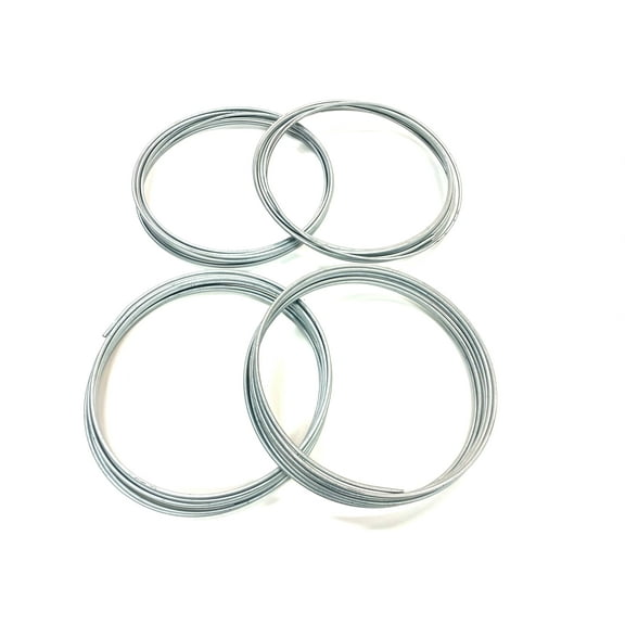 The Stop Shop Four Coils of 25 Foot Zinc Plated 3/16" Brake Line Tubing (100 ft total)