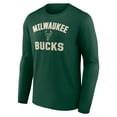 thumbnail image 2 of Men's Green Milwaukee Bucks Victory Arch Team Long Sleeve T-Shirt, 2 of 3