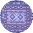 thumbnail image 1 of Ahgly Company Indoor Round Persian Blue Traditional Area Rugs, 7' Round, 1 of 4