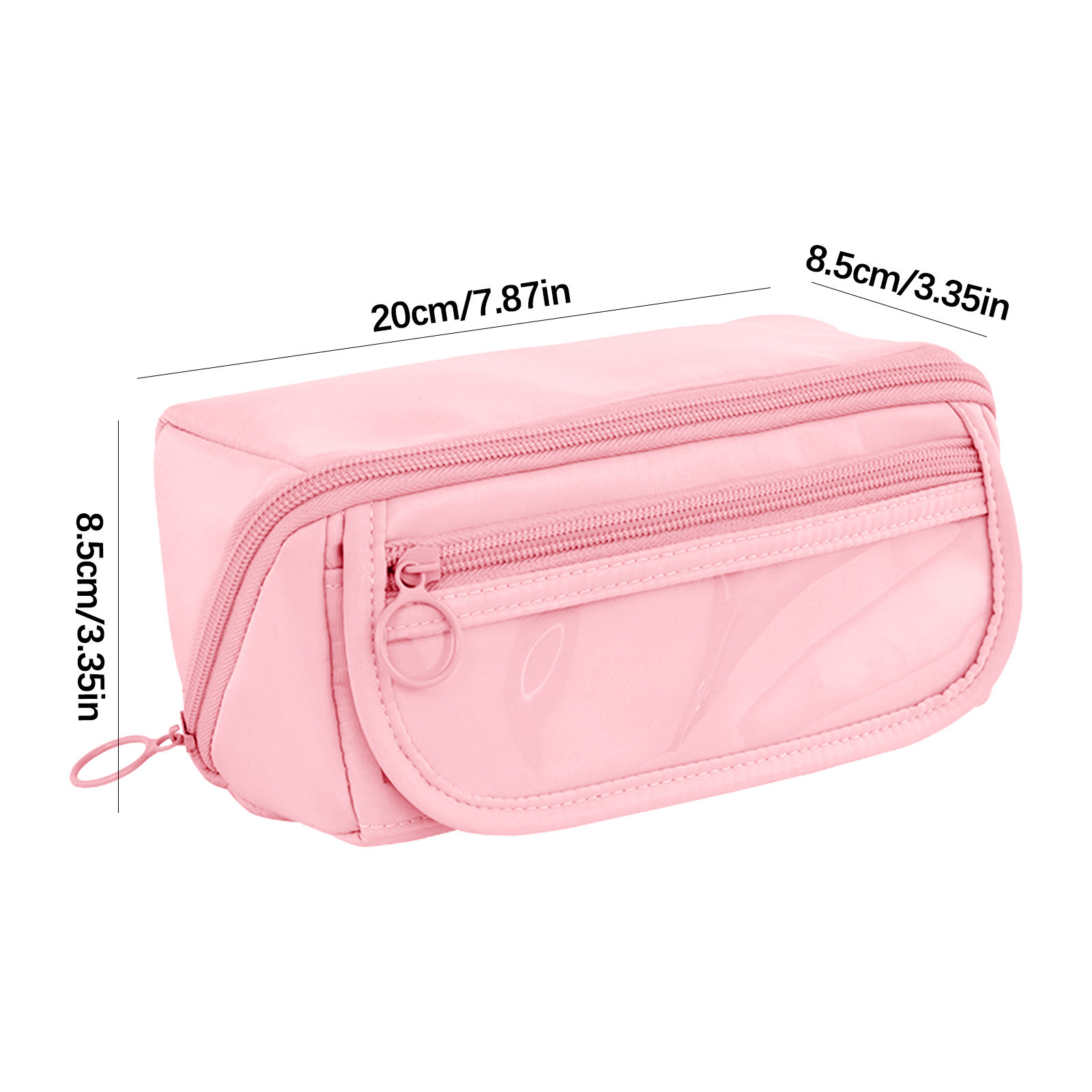 Estuche para Lápices de Gran Capacidad, Bolsa para Lápices con Cierre para Organización, Útiles para Regreso a Clases - Negro 3