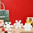 thumbnail image 5 of Snmubt 3 Pieces Winter Christmas Snowflake Shape Snow Board Decoration Home Decoration Party Table Decoration Christmas Decoration Gift for Party Home Indoor (Wood), 5 of 5