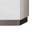 thumbnail image 4 of Benjara Ruo 50 Inch Tall Dresser Chest, 5 Drawers, Chrome Plinth Base, White Wood, 4 of 6