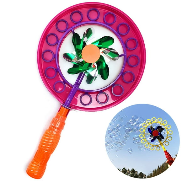Kids Bubble Wand Set Creative Windmill Design Bubble Maker Bubble Toy for Party(Without Bubble Solution)