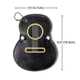 thumbnail image 3 of RuiJiao Clearance Folk Guitar Paddle Box Leather Guitar Paddle Keychain Large Capacity Embroidered Paddle Storage Bag, 3 of 5