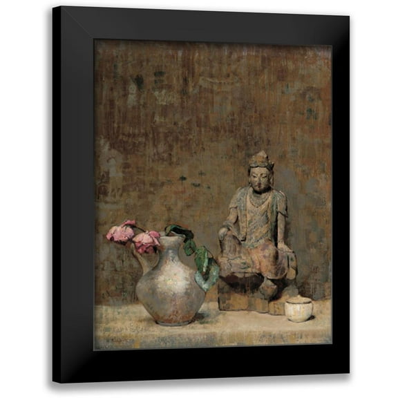 Unknown 12x14 Black Modern Framed Museum Art Print Titled - Oriental Clay Man