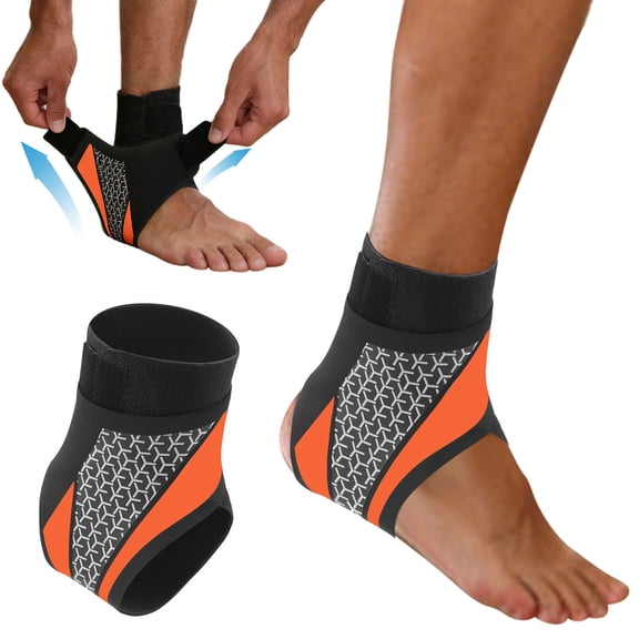 Ankle Brace & Elastic Supports for Men & Women, Ankle Support Ankle Compression Sleeve, Plantar Fasciitis Relief Achilles Tendonitis Brace