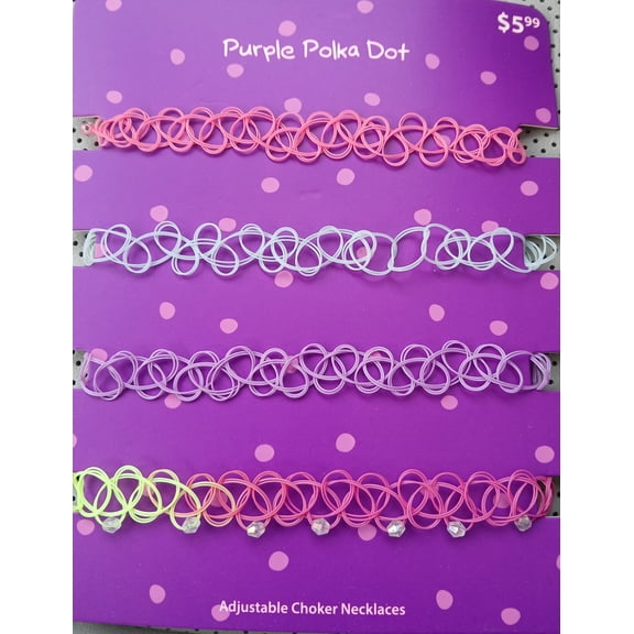 4 Piece Choker Necklace Set