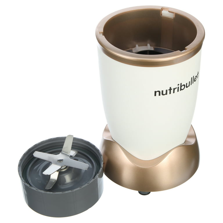 NutriBullet 500 Personal Blender with 3 Pieces, Matte White & Gold 