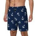 thumbnail image 2 of Daiia Nautical Themed Simple Anchors Mens Swim Trunks Swim Shorts Quick Dry Swim Shorts with Mesh Lining Pockets-XX-Large, 2 of 9