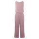 thumbnail image 4 of Conjunto informal de dos piezas para mujer con cuello redondo, sin mangas, cintura alta y pernera ancha - Top con dobladillo elástico - Pantalones de corte holgado - Versátil para looks informales, 4 of 4