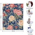 thumbnail image 4 of Pioneer Flower Blanket,Comfortable Soft Flannel Throw Blanket,All Season,Warm Lightweight Blankets for Sofa Bed Couch Living Room Chair,30"x40"(80x100cm), 4 of 4