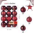 thumbnail image 3 of 24 piezas/lote de bolas decorativas para árbol de Navidad de 3 cm/1,2 pulgadas de colores, bolas colgantes brillantes para decoración de casa, bar, fiesta, 3 of 5