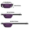 thumbnail image 4 of NKZNKZ 2 Pack Fanny Packs for Men and Women Waist Bag with 3-Zipper Pockets Bum Bag Waist Pack Water Resistant Sports Waist Pack Bag Bum Bag for Running, Travel, Walking, Hiking BLACK*2, 4 of 8