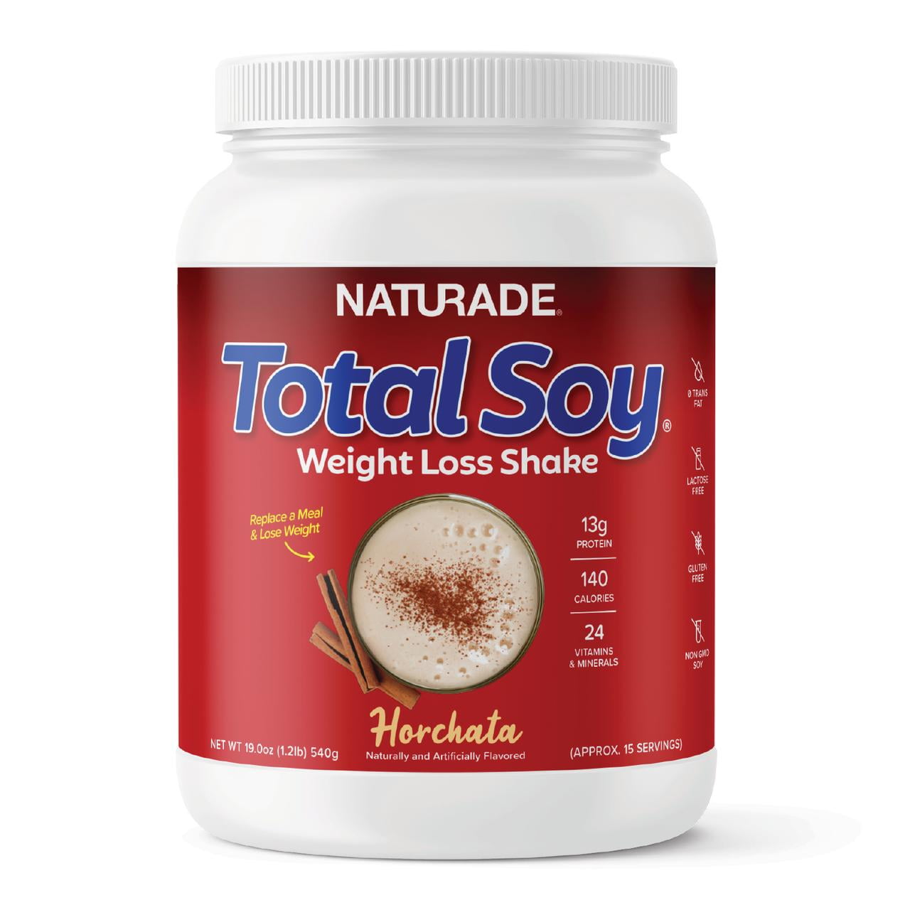 Naturade - Total Soy, Meal Replacement for Weight Management, Horchata, 1.2 lbs., 1 Pack