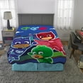 thumbnail image 6 of PJ Masks Kids Plush Twin/Full Blanket, 62 x 90, Blue, Hasbro, 6 of 7
