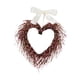 thumbnail image 5 of Corona de corazón para San Valentín, artificial, romántica, para colgar en la pared, 17 pulgadas, regalo Rosa, 5 of 9