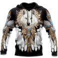 thumbnail image 1 of Sudadera con capucha estampada en 3D para hombre, ideal para ropa deportiva masculina., 1 of 2