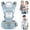 Blue, variant on MOONORAH Baby Carrier with Hip Seat, Ergonomic M Position 6 in 1 Baby Wraps Carrier Adjustable Holder Newborn to Toddler with Head Support and Breathable Mesh Blue