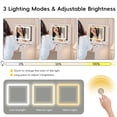 thumbnail image 6 of MODERNLUXE Vanity Desk with Mirror and Lights,Makeup Vanity Table with 7 Drawers, 3Storage Shelves,3 Color Modes Adjustable and Flip-Top Tabletop for Bedroom,White, 6 of 9