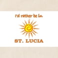 thumbnail image 2 of CafePress - I'd Rather Be In St. Lucia Tote Bag - Unisex Canvas Tote Bag, Beige, 1-Piece, 2 of 7