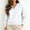 White, variant on NominalSnug Cropped Hoodies for Women Half Zip up Lightfleece Lined Long Sleeve Fall Winter Hooded Sweatshirts with Pockets