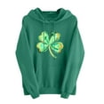 thumbnail image 2 of NuoCaiYun St. Patrick's Day Hoodie for Women Funny Graphic Print Long Sleeve Hooded Drawstring Pullover Sweatshirts with Pocket, 2 of 5