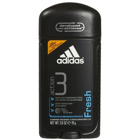 Adidas Action 3 Tech Antiperspirant for Men "Intensive Scent" 2.8 Oz Container