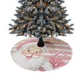 thumbnail image 2 of Falda de árbol de Navidad de rayas rosas de Papá Noel, decoraciones para el hogar, suministros para el hogar, cubierta Base de faldas de árbol de Navidad, 2 of 4