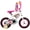White, variant on Huffy 12" Minnie Mouse Bike, Fits Riders 37" - 42", Girls, Kids, Sparkly Snow