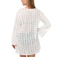 thumbnail image 2 of Dotti Peuplier Ciels Coton Cloche Manches Tunique Cover-Up, Grand, Blanc, 2 of 5