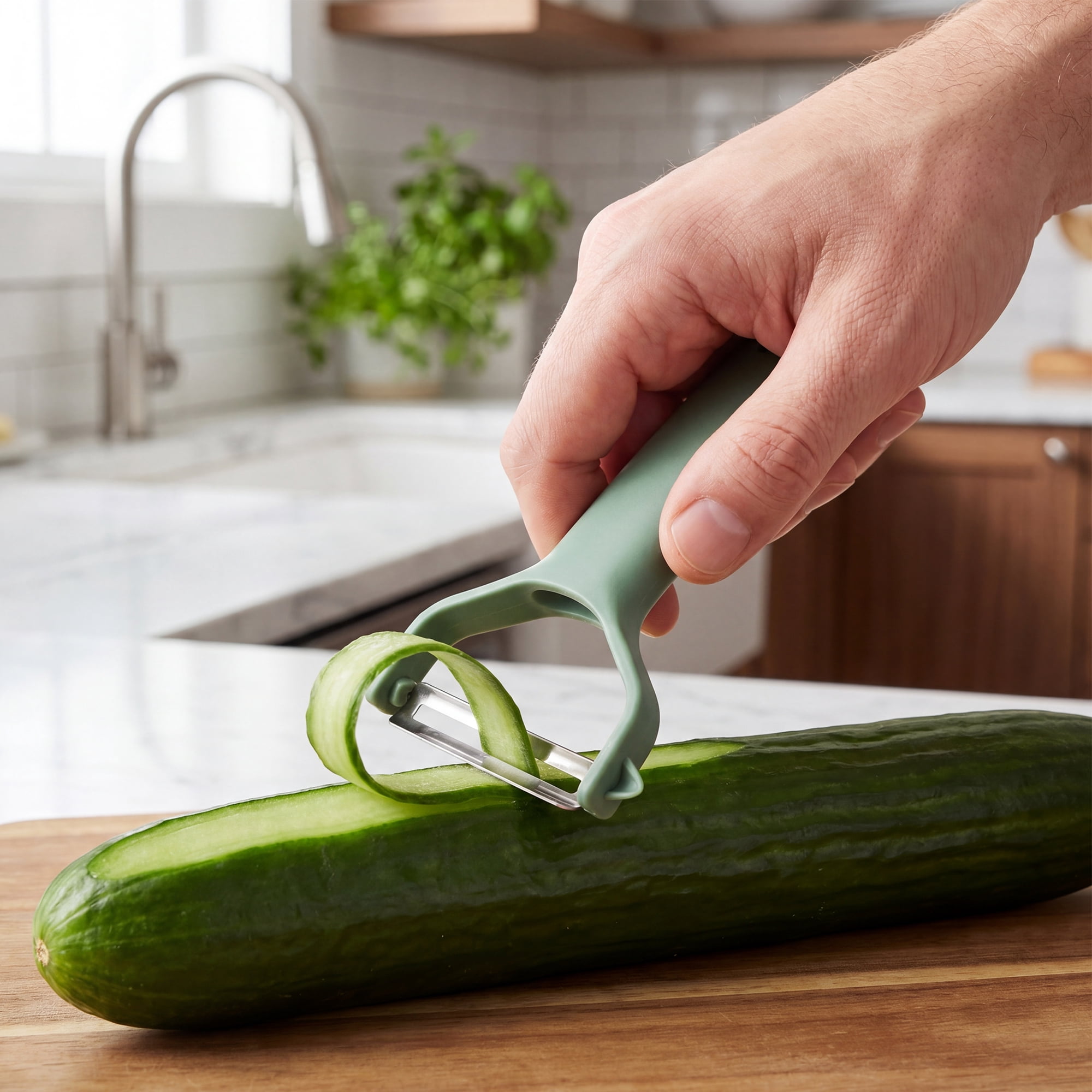 Unique Bargains 3Pcs Stainless Steel Peeler Assorted Peeler Green 7.1" x 4.3" x 1"