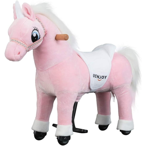 6v plush pony ride on