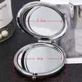thumbnail image 4 of Red Lips Lipstick Bag Pattern Double-sided Makeup Mirror Folding Mirrors Crystal Pocket Magnifying Compact Mirror Party Favors (Moonlight), 4 of 7