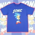 thumbnail image 4 of Sonic the Hedghog Boy's Sonic Folded Arms Victory Stance Short Sleeve Kids Graphic Print T-Shirt, 4 of 6