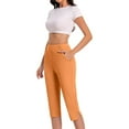 thumbnail image 5 of amlbb Dressy Capri Pants for Women Plus Size High Waist Stretch Womens Golf Capris Pants for Summer with Pockets Work Casual Save to 65% off!, 5 of 8