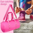 thumbnail image 3 of Bolsa de Fin de Semana Barbie Rosa Espaciosa con Bolsillos con Cremallera para Mujer, 3 of 6