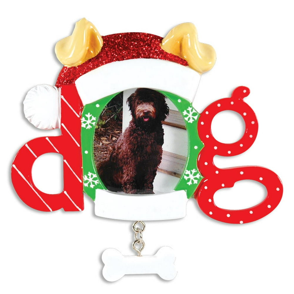 PERSONALIZED CHRISTMAS ORNAMENTS PICTURE FRAME- CHRISTMAS DOG FRAME KIT
