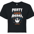 thumbnail image 3 of Star Wars - Party Like A Rebel - Juniors Cropped Tee, 3 of 5
