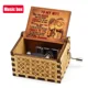 thumbnail image 1 of Caja de música de madera antigua tallada con manivela Feliz Halloween Eres mi sol Decoración de Halloween Regalo de cumpleaños de Navidad Simpson, 1 of 1