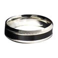 thumbnail image 2 of Pulsera de acero inoxidable de plata W Hugo Comfort Gaza Talla 10, 2 of 6